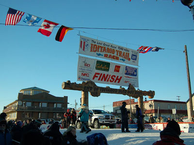 Iditarod finish line, Nome, Alaska