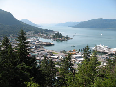 View of Wrangell, Alaska