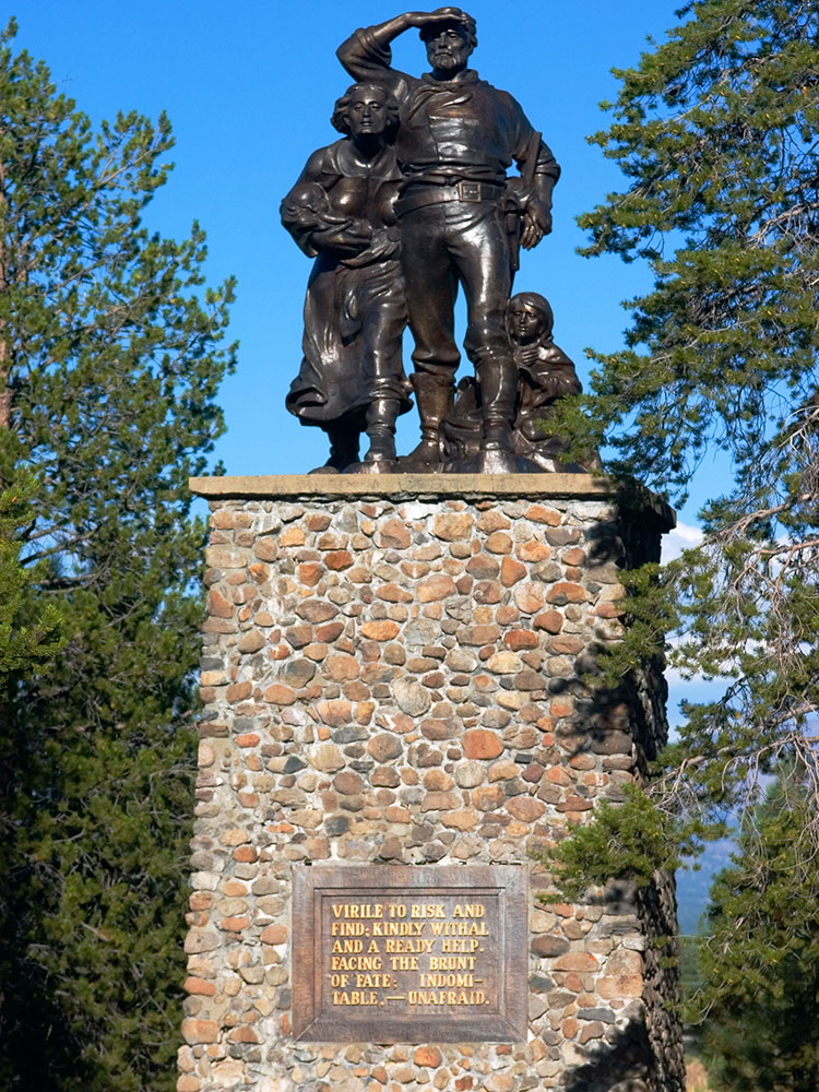 Donner Party Memorial monument, Donner Memorial State Park, Truckee, California