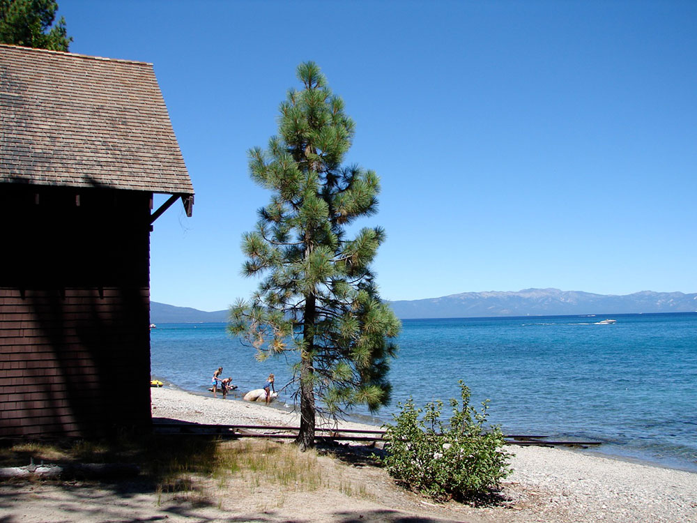 Ed Z'berg Sugar Pine Point State Park lakeshore, Lake Tahoe, California