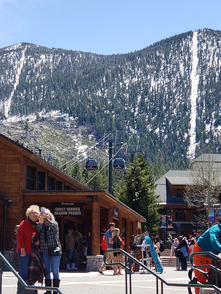 Heavenly Mountain Resort ski lifts and gondola, Lake Tahoe, California