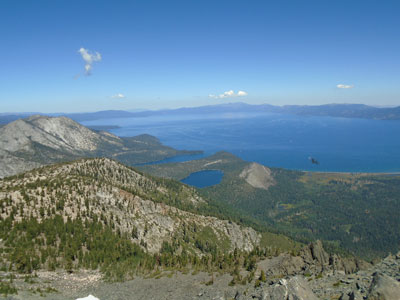 View of Lake Tahoe from the summit of Mount Tallac, El Dorado County, California