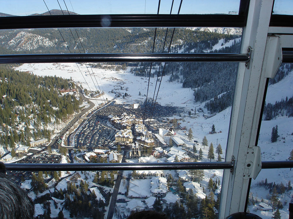 Palisades Tahoe ski resort slopes, Olympic Valley, California