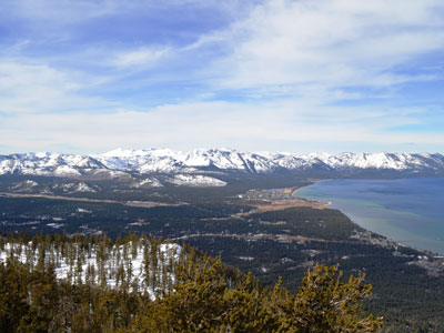 Lake Tahoe shoreline near South Lake Tahoe, California