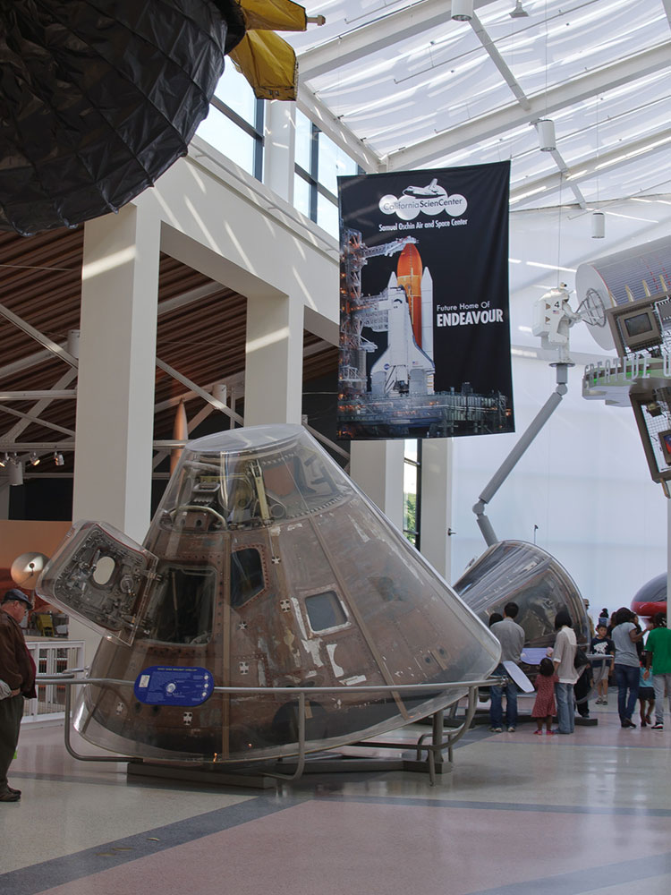 California Science Center building exterior in Los Angeles