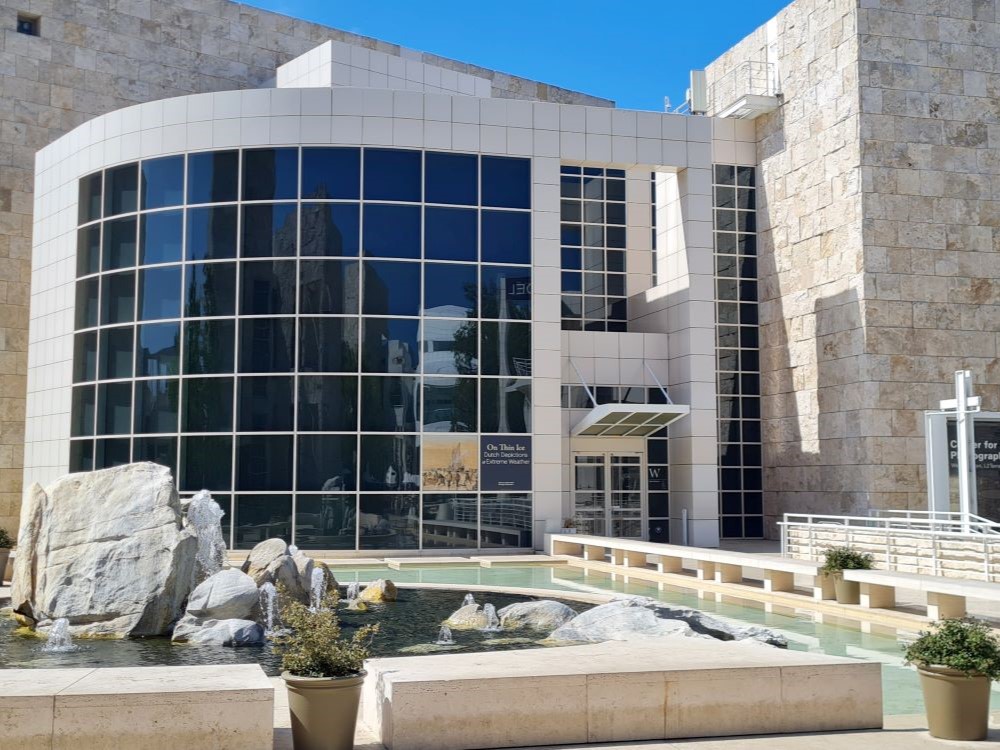 Getty Center museum galleries and courtyard in Los Angeles