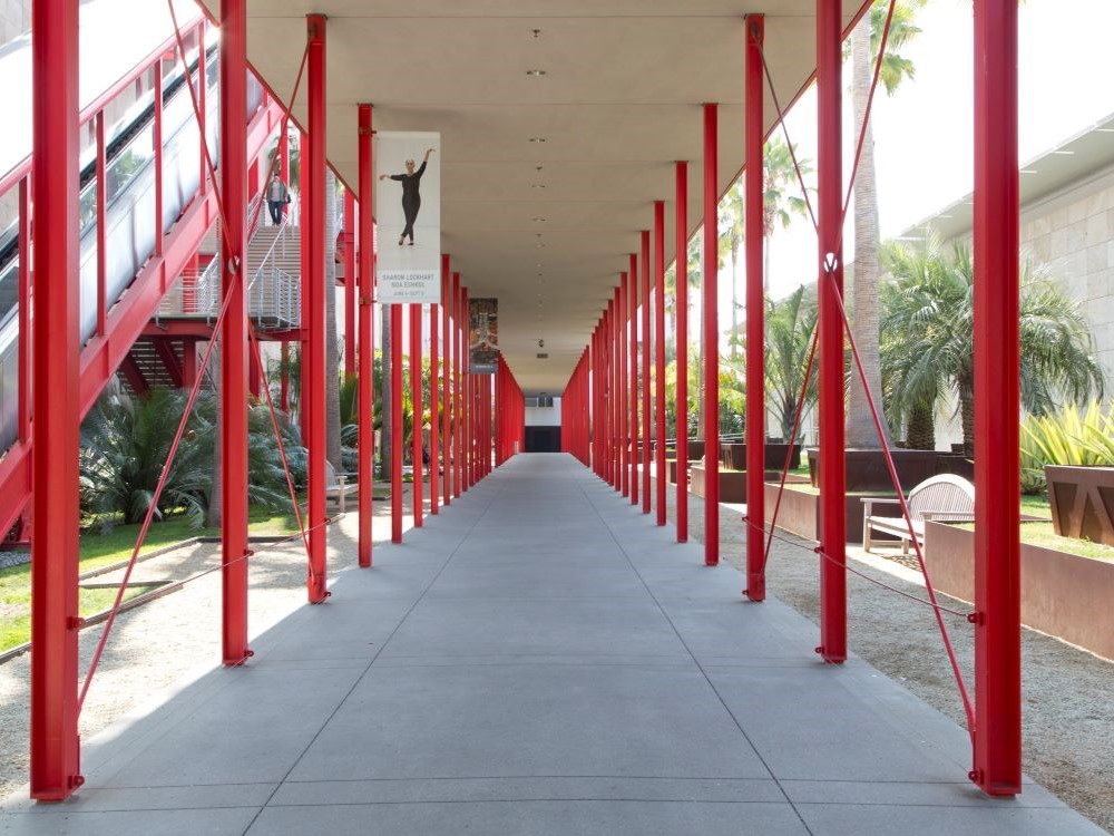 City sculpture installation on the grounds of LACMA in Los Angeles