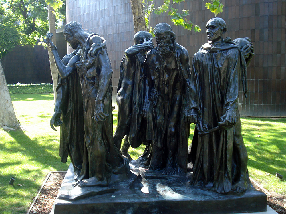 Cast of Burghers of Calais by Rodin at the Norton Simon Museum, Pasadena