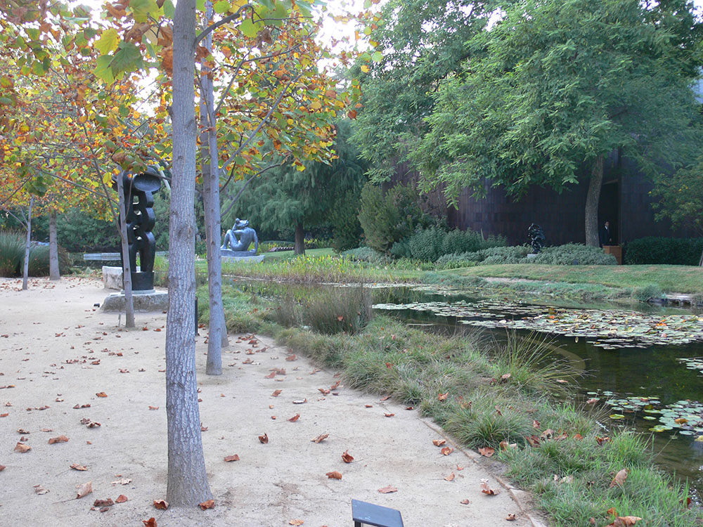 Sculpture garden at the Norton Simon Museum in Pasadena, California