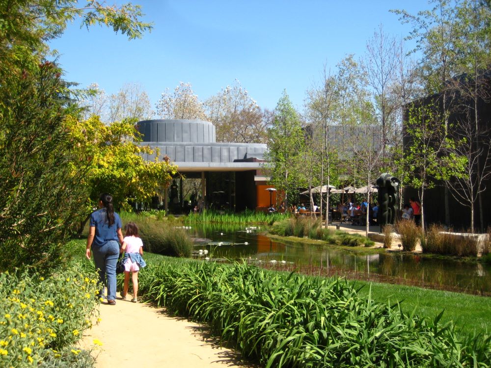 Visitors at the Norton Simon Museum in Pasadena, California