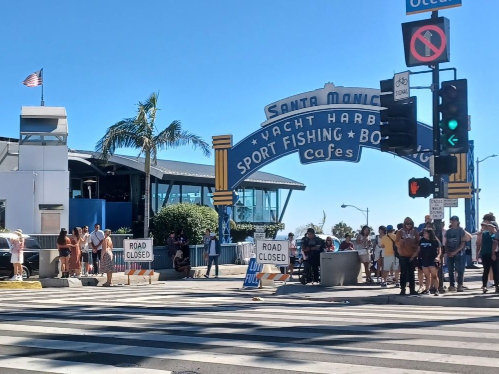 The Lobster restaurant at the end of Santa Monica Pier, California