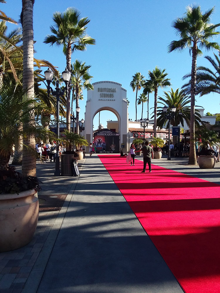 Entrance to Universal Studios Hollywood theme park, Los Angeles