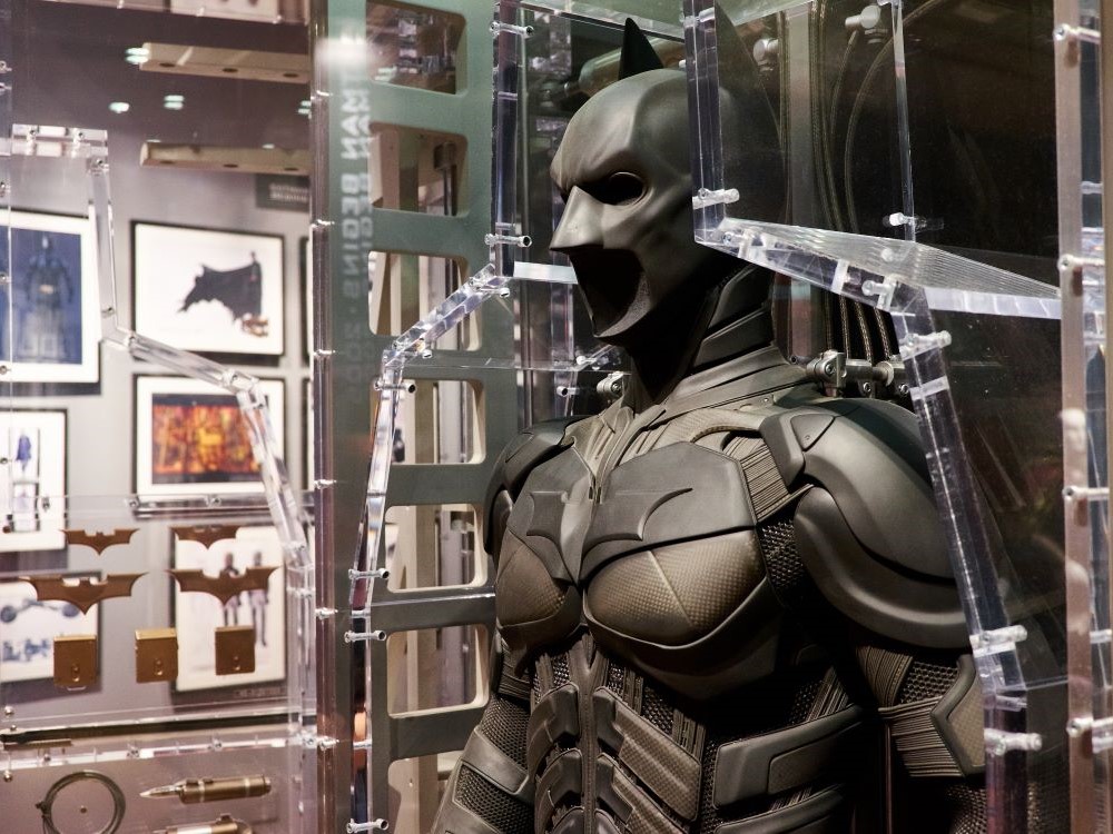 Batmobile Tumbler on display during a Warner Bros. Studios VIP Tour in Hollywood