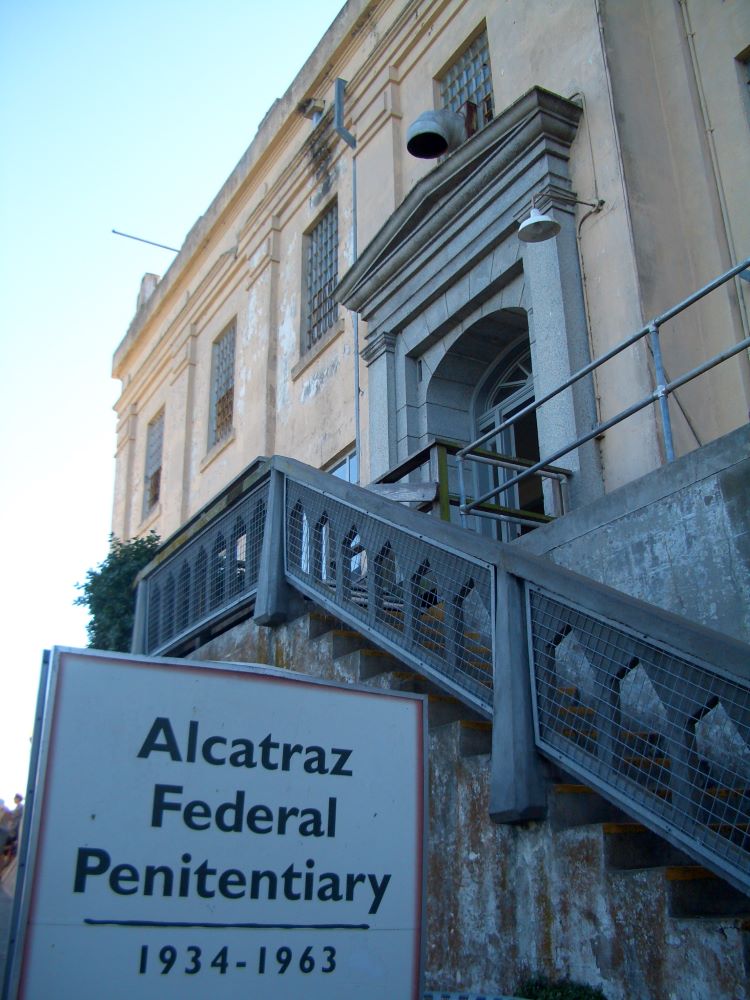 Entrance sign to Alcatraz Federal Penitentiary, San Francisco