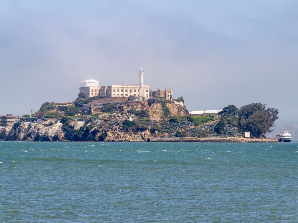 Alcatraz Island viewed from Pier 39, San Francisco, California, 2012