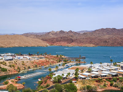 Lake Mead National Recreation Area south of Hoover Dam, Nevada