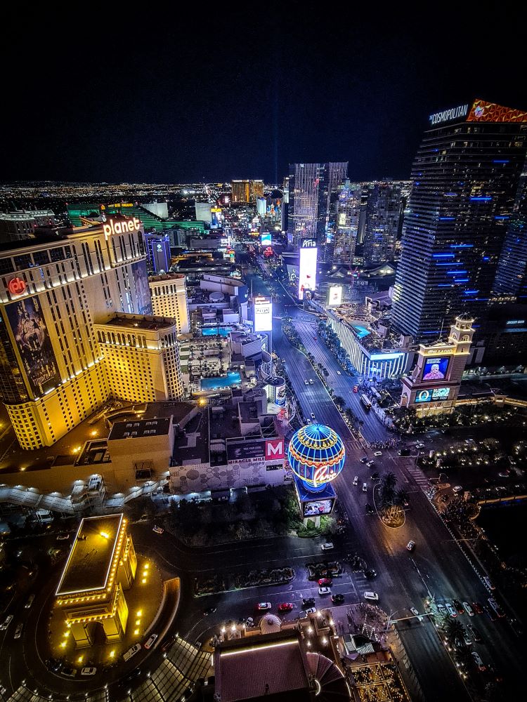 Las Vegas Strip skyline in 2022