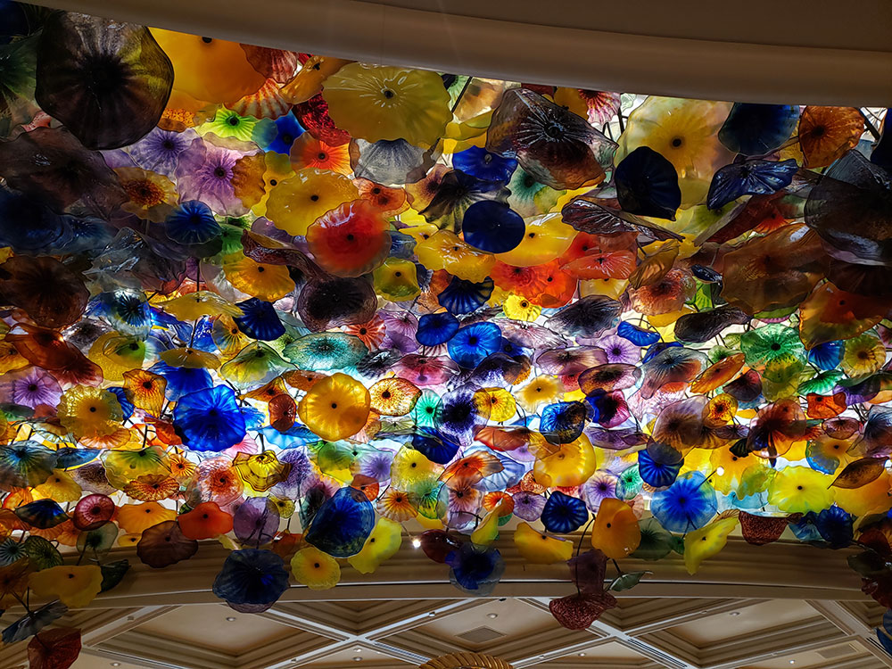 Bellagio Hotel lobby ceiling art installation, Las Vegas, Nevada