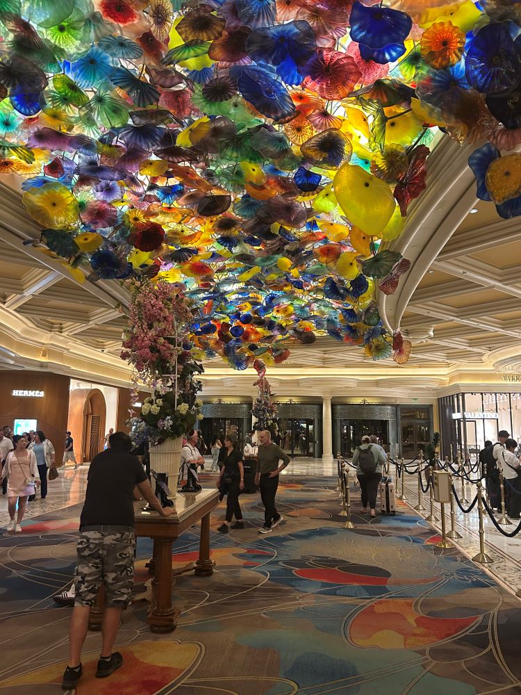 Bellagio Hotel ceiling detail, Las Vegas, Nevada