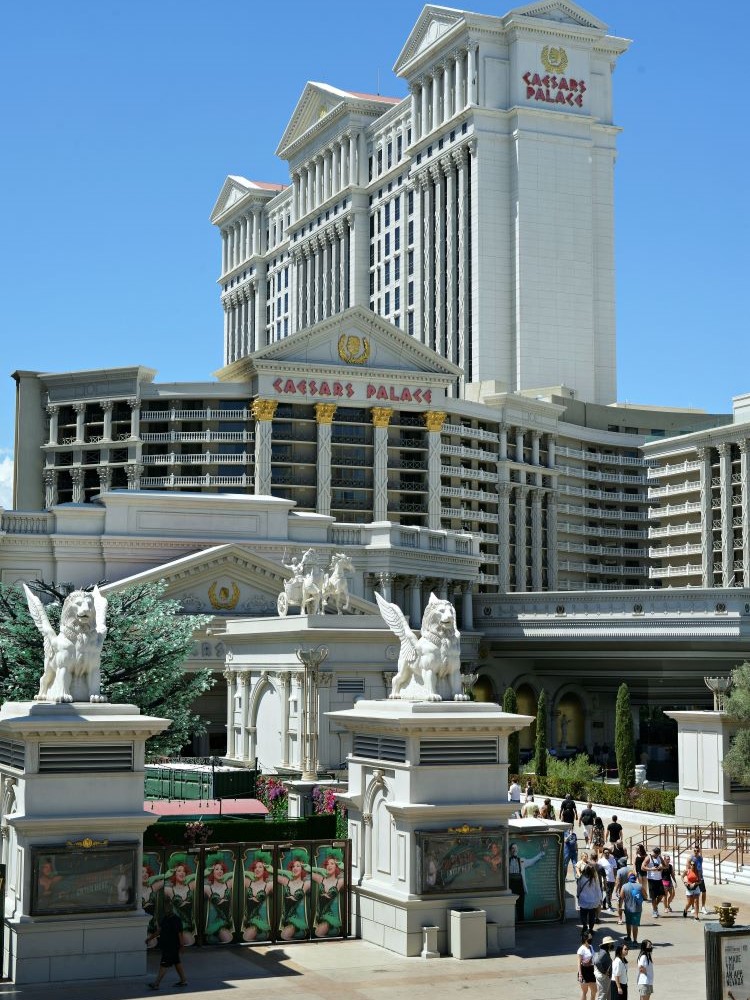 Caesars Palace hotel tower exterior photographed in 2022, Las Vegas, Nevada