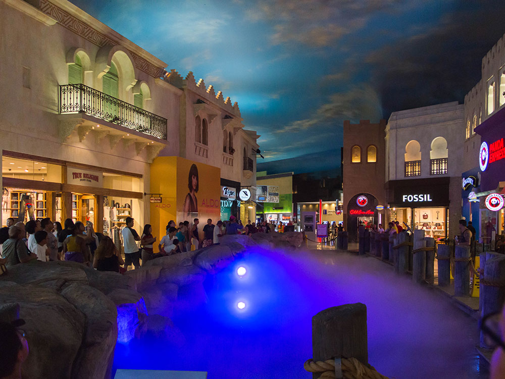 Miracle Mile Shops retail corridor at Planet Hollywood Las Vegas