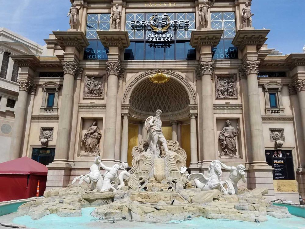 Replica Trevi Fountain inside the Forum Shops at Caesars Palace Las Vegas
