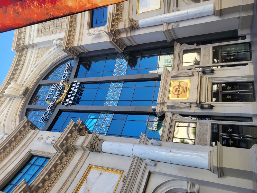 Expansive interior of the Forum Shops at Caesars Palace Las Vegas