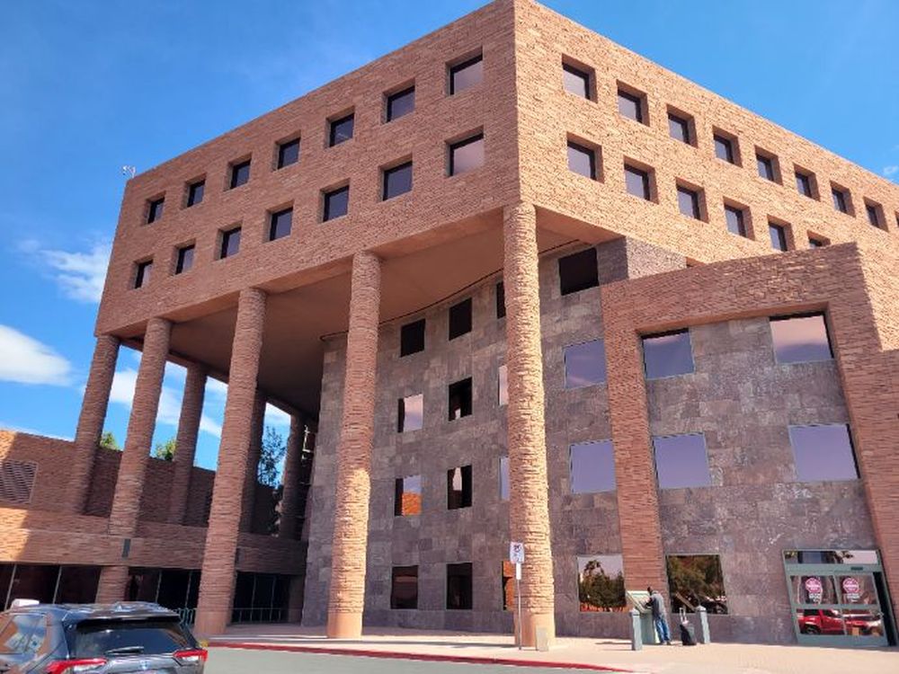 Main entrance of the Clark County Government Center civic complex, Las Vegas, Nevada