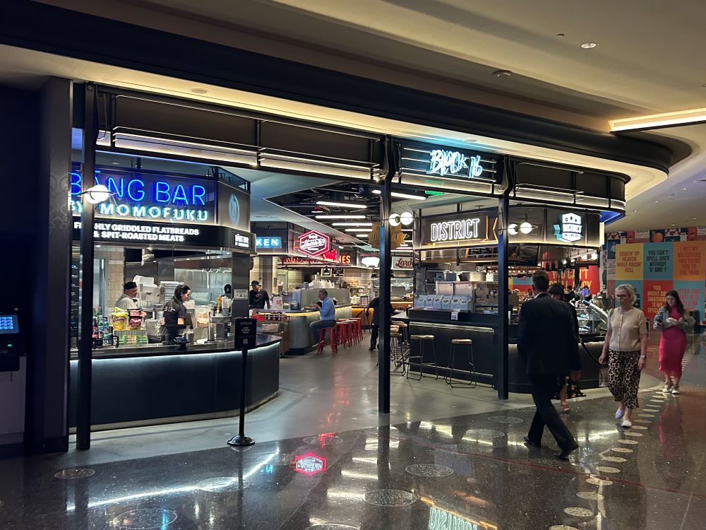 Block 16 Urban Food Hall dining area at The Cosmopolitan of Las Vegas, Nevada