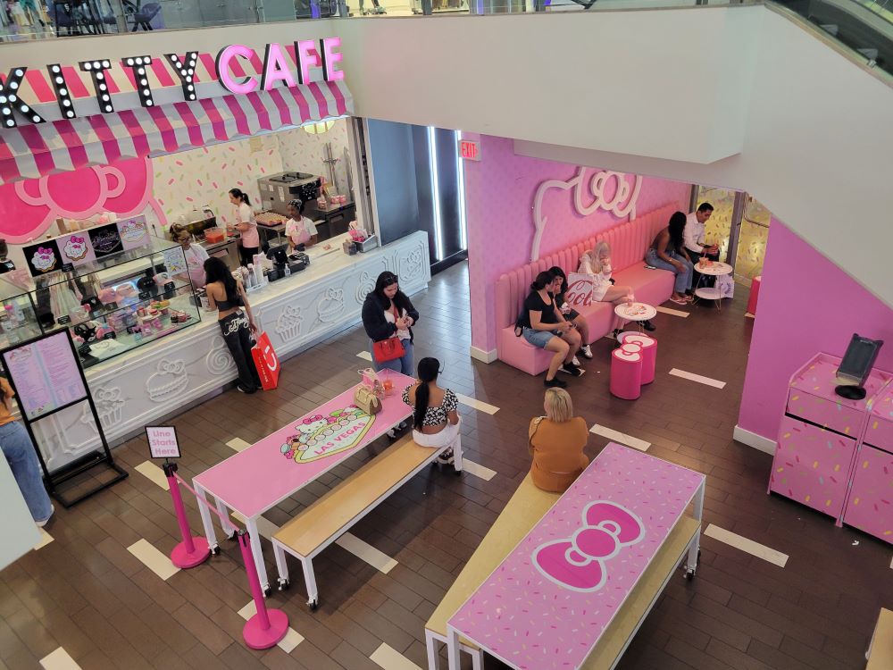 Hello Kitty Cafe pop-up at Fashion Show mall Las Vegas