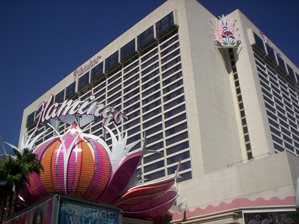 Flamingo Las Vegas hotel and casino exterior with iconic pink sign