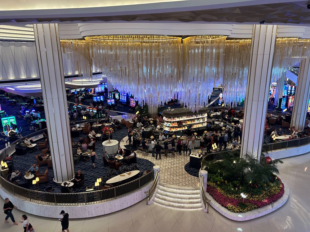 Illuminated bar floor at Fontainebleau Las Vegas