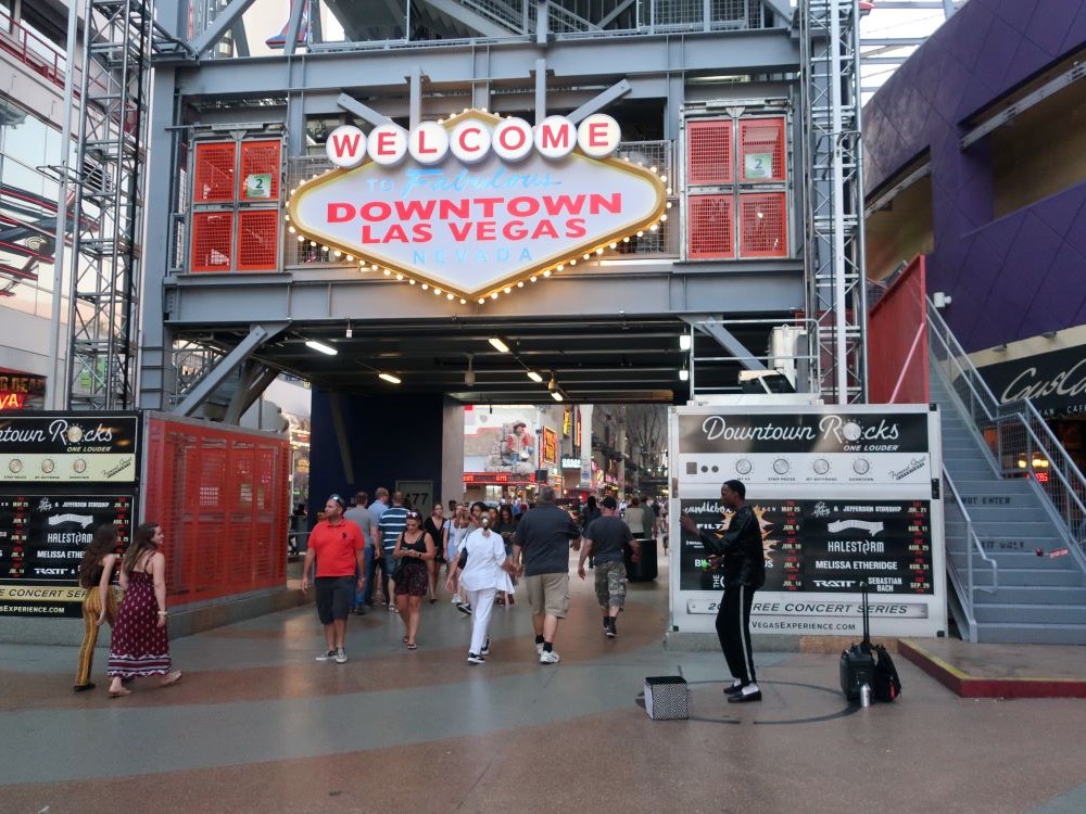 Fremont Street Experience outdoor entertainment venue in downtown Las Vegas
