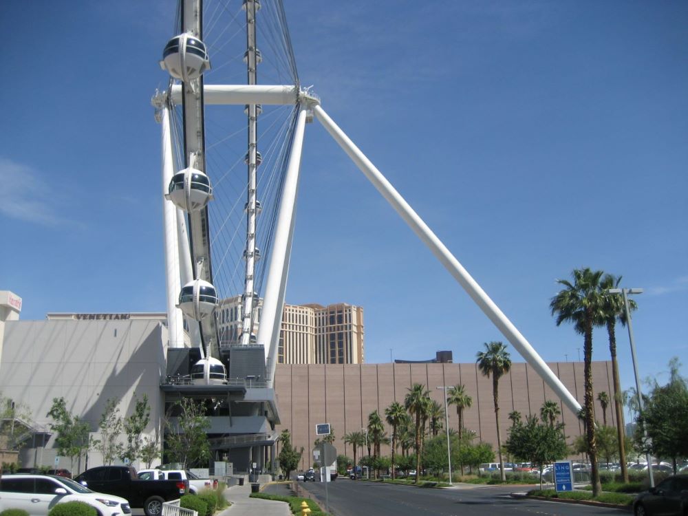 The High Roller observation wheel at the LINQ Promenade in Las Vegas