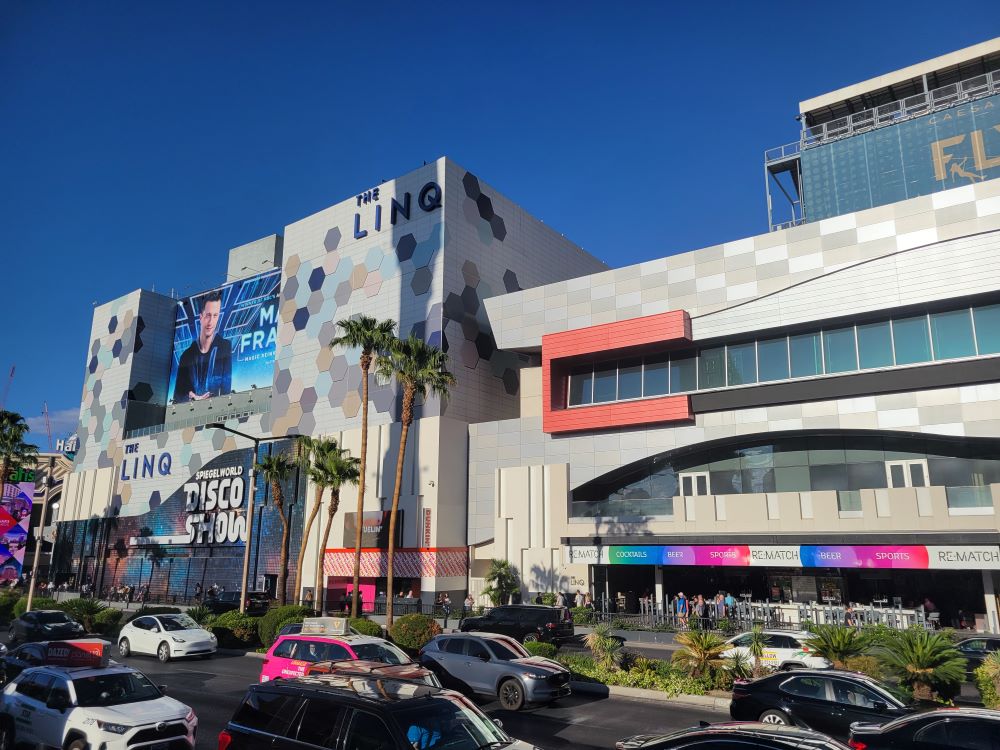 LINQ Hotel and Experience along the Las Vegas Strip promenade