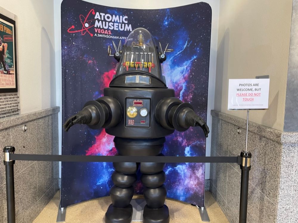 Robby the Robot replica on display at the National Atomic Testing Museum Las Vegas