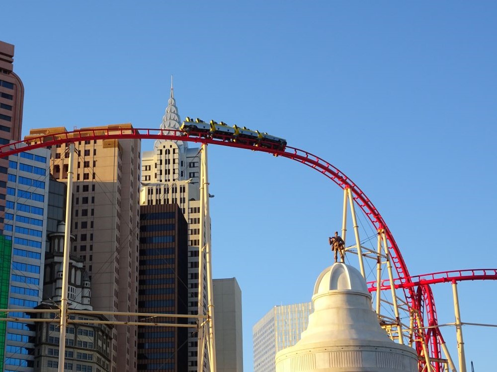 The Big Apple Coaster at New York-New York Hotel and Casino on the Las Vegas Strip