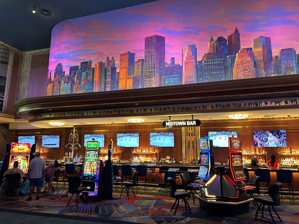 Bar area inside New York-New York Hotel and Casino Las Vegas