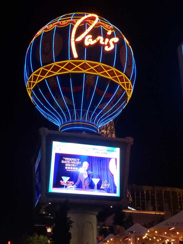 Hot air balloon globe decoration at Paris Las Vegas Hotel and Casino