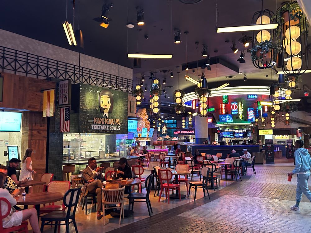 Food hall inside Resorts World Las Vegas