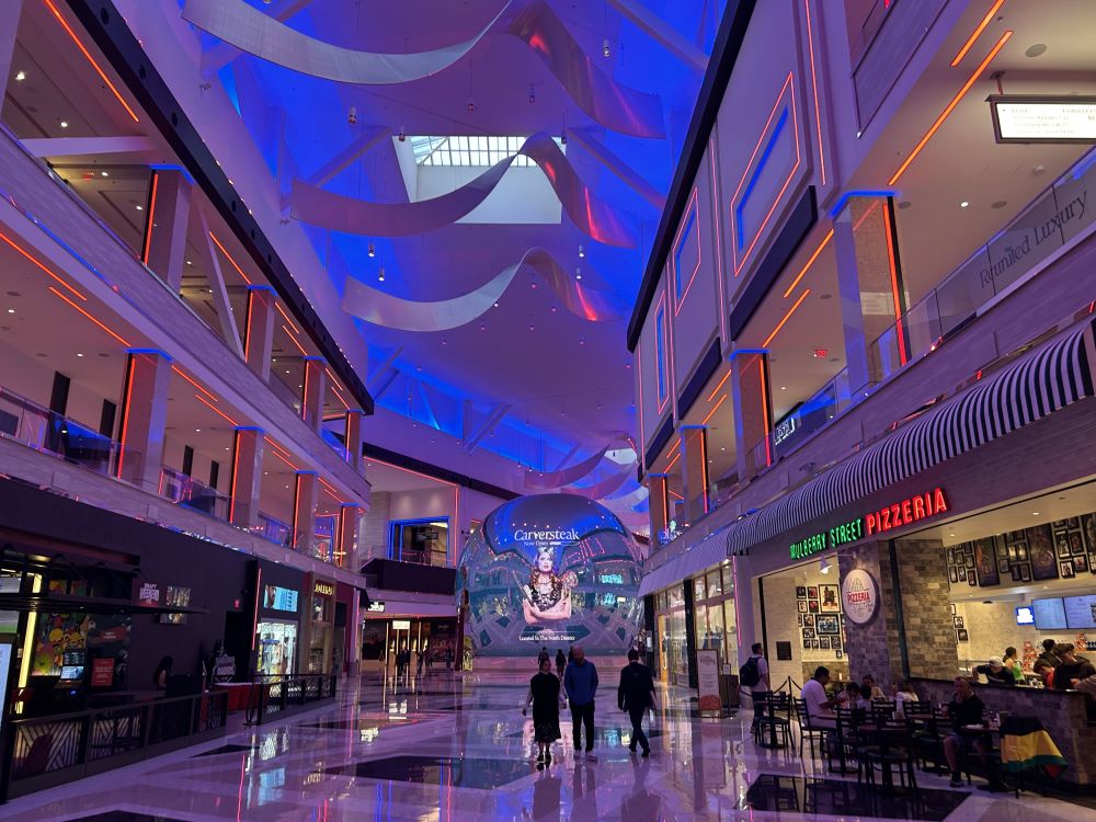 Interior casino floor and lobby of Resorts World Las Vegas