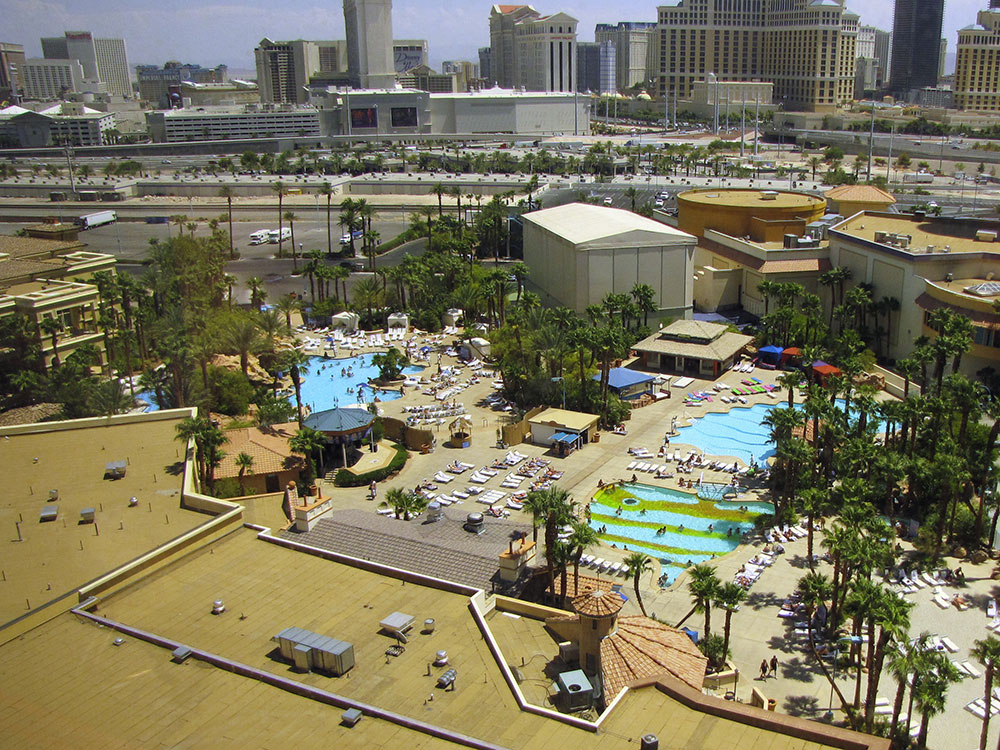 Rio Las Vegas Hotel and Casino exterior with colorful signage