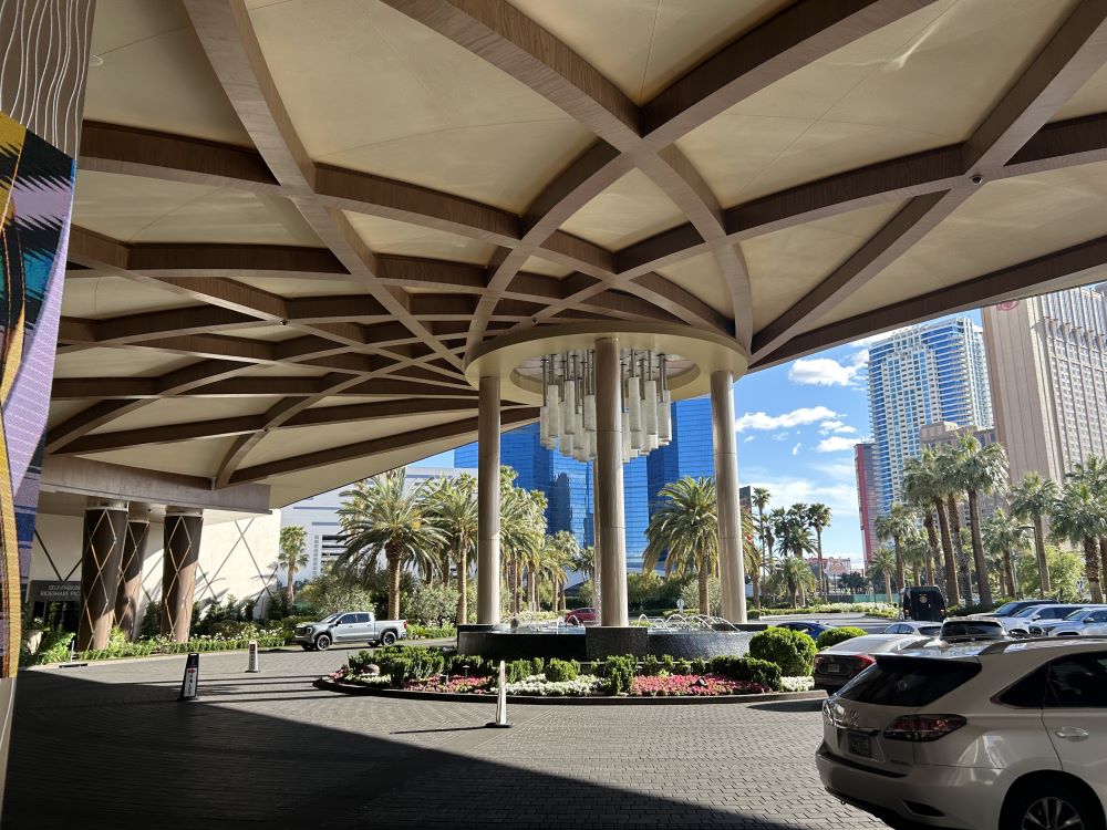 Entrance of SAHARA Las Vegas hotel and casino on the Strip