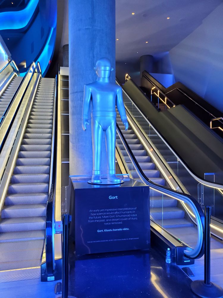 Gort robot statue inside the Sphere Las Vegas on January 27, 2024