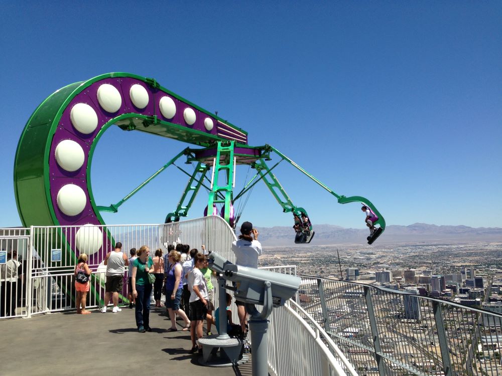 Stratosphere Tower observation level Las Vegas in June 2013