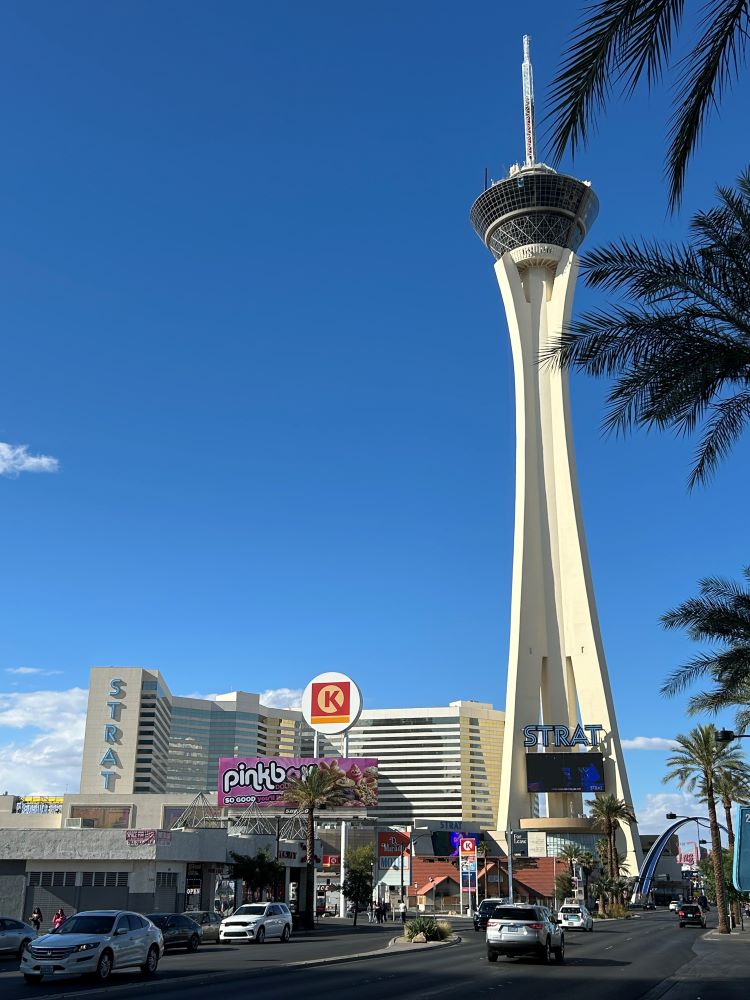 STRAT Hotel Casino and SkyPod observation tower in Las Vegas