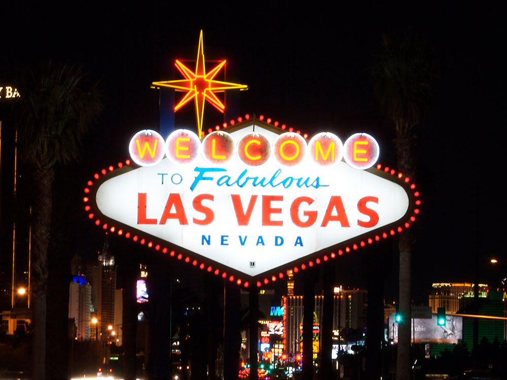 Iconic Welcome to Fabulous Las Vegas Nevada sign