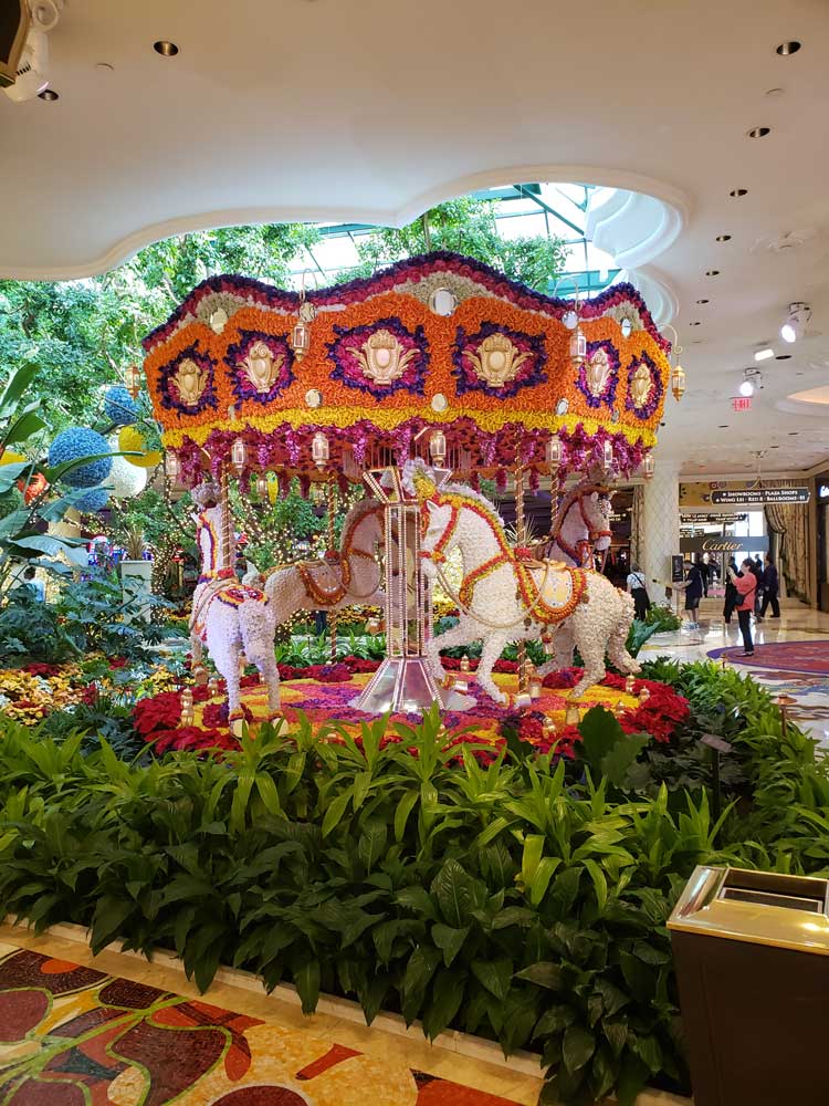 Carousel sculpture at Wynn Las Vegas hotel