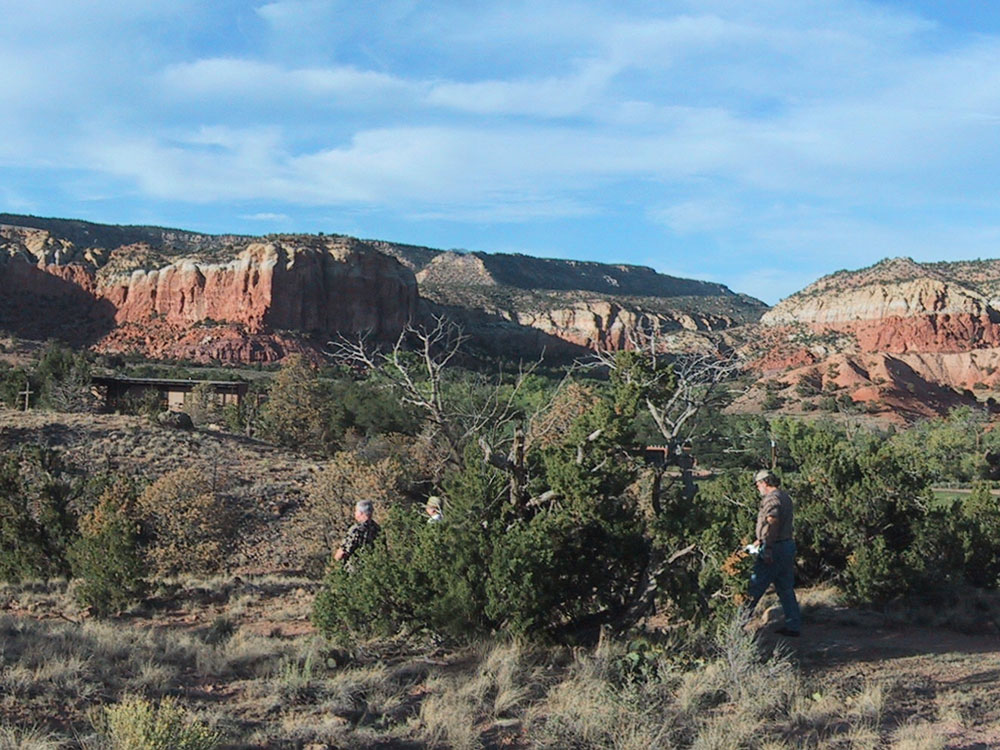 Canyon view at Ghost Ranch in New Mexico, a 21,000-acre retreat and former studio of Georgia O'Keeffe