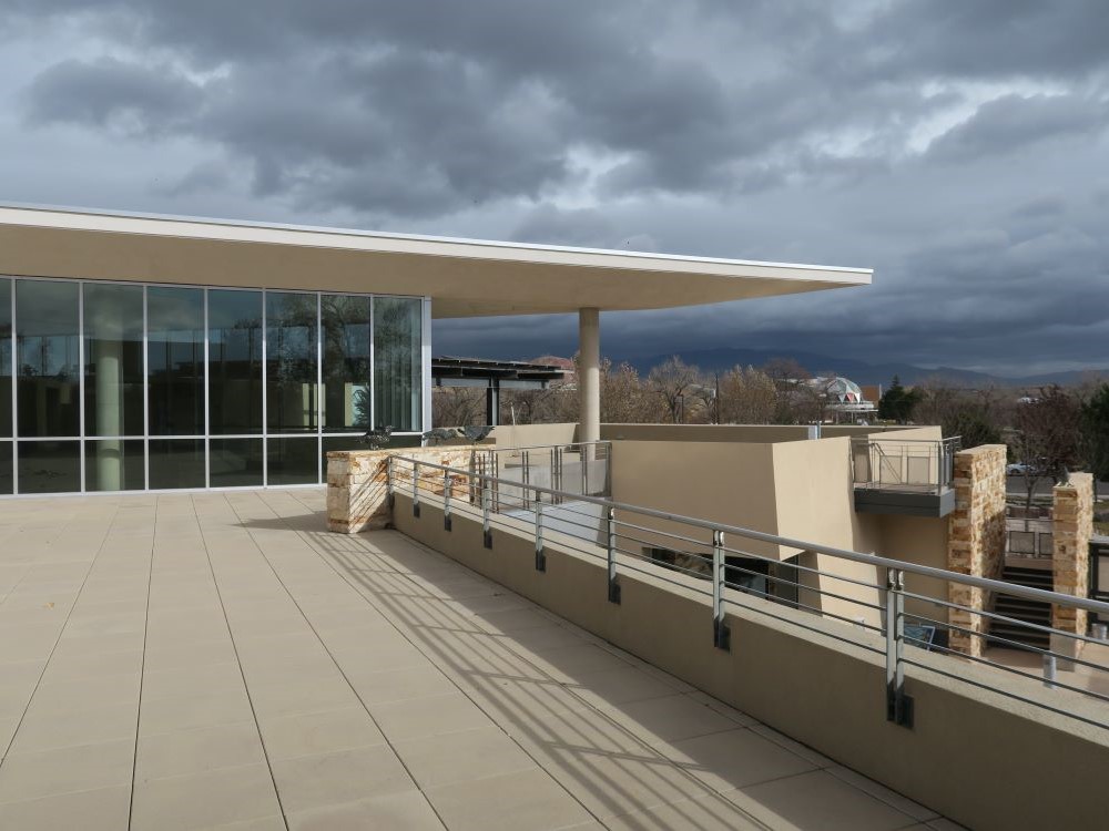 Second floor deck at the Albuquerque Museum of Art and History, Albuquerque, New Mexico